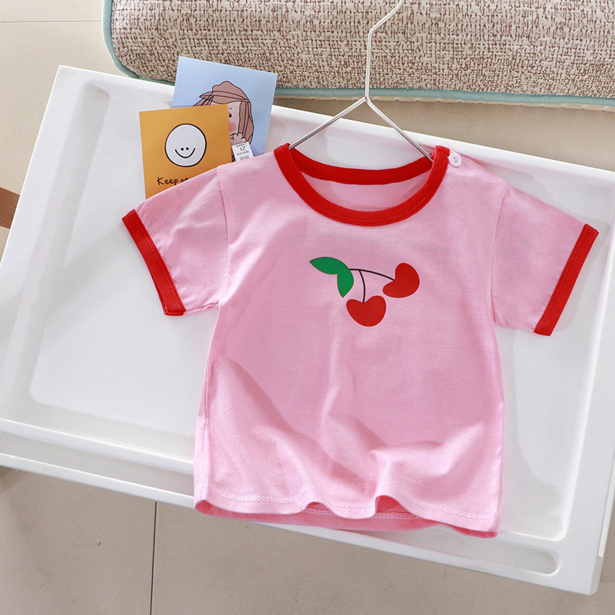Áo Phông 100  Cotton Ngắn Tay Trẻ Em Áo Đơn Hoạt Hình Bé Trai Bé Gái Mẫu Mới 2023 Áo Phong Cách Hàn 
