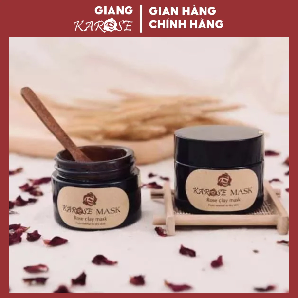 Mặt nạ từ cánh hoa hồng hữu cơ karose mask 50g