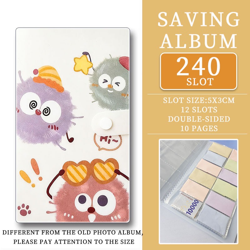 SAVING ALBUM BARU 240 SLOTSAVING CHALLENGEBUKU TABUNGAN