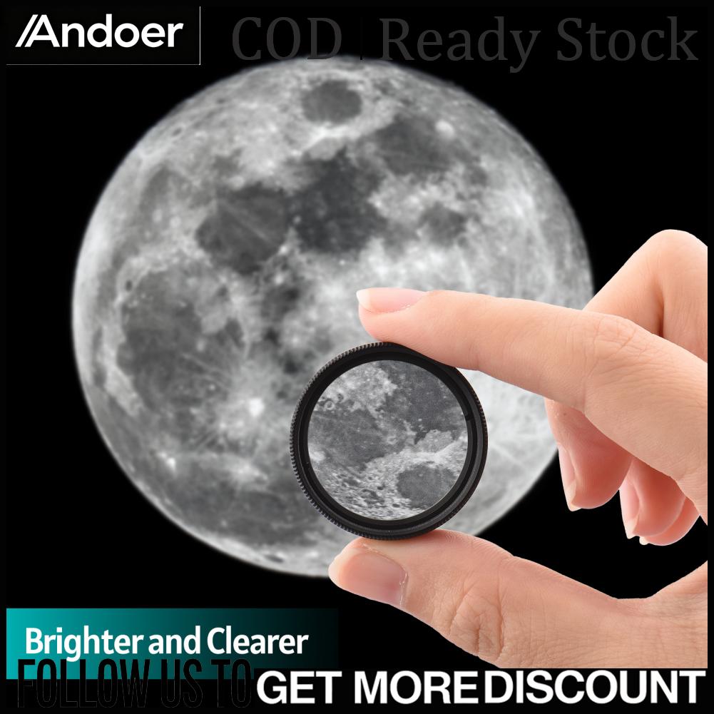 Andoer ตัวกรองดวงจันทร์ขนาด 1.25 นิ้วตัวกรองการส่งผ่านร้อยละ 25 สำหรับช่องมองภาพกล้องโทรทรรศน์ดาราศาสตร์ ราคา 278 บาท*ส่งฟรี