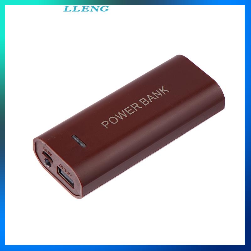 LLENG Điện cầm tay ngân hàng trường hợp DIY 2 di động 18650 hộp pin cho điện thoại thông minh phí 5V 1A cho pin 18650 với chỉ số ánh sáng - 8