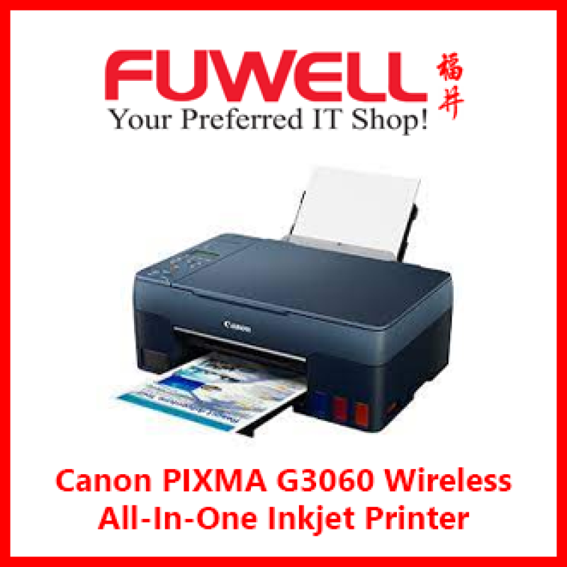PIXMA G3060 Easy Refillable Ink Tank, Wireless, All-In-One Printer for High Volume Printing Ink tank printer G 3060 Singapore