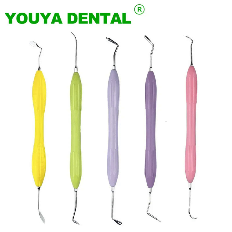 Nha khoa Composite thìa nhựa Filler dụng cụ nha khoa thẩm mỹ phục hồi Thìa Dao hai đầu dụng cụ nha s
