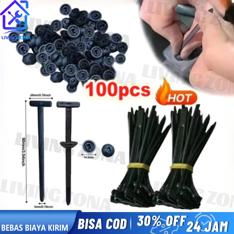 (Ready Stock) 100Pcs Car and Motorcycle Tie Straps Multi-Purpose Plastic Tie Straps Autolock Cable Ties Nylon Universal Cable Tie Buckle Multipurpose Cable Ties Harga 35,000 rupiah*Gratis Ongkir