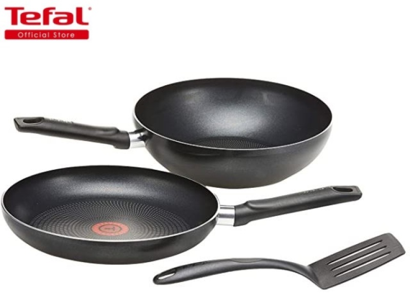 Tefal Pro 3pc Set (Includes Frypan, 26cm and Wokpan, 26cm and Spatula) (Free Delivery) Singapore