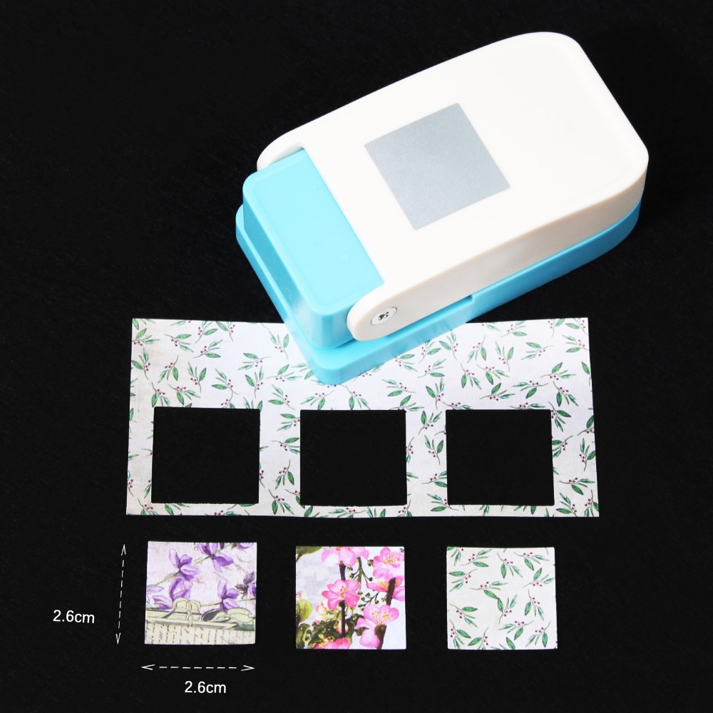 SFJHF Labor Saving Stamp Border Punch DIY Large Size Toothed Puncher Embosser Punches Maker Paper Cutting Christmas Tree Hole Punch Scrapbooking