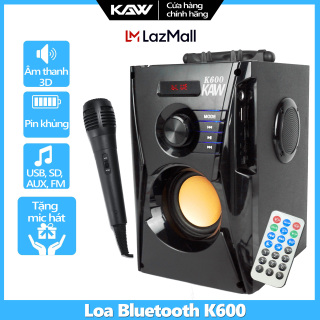 Loa Công Suất Lớn - Loa Hat Karaoke Bluetooth Cam Tay - Loa Bluetooth KAW K600 Cao Cấp - Loa Nghe Nhạc + Tặng Kèm Mic Hát Cực Hay Phiên Bản Mới Nhất - Bảo Hành Chính Hãng 12 Tháng Lỗi Đổi Mới thumbnail