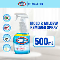 Clorox Mold & Mildew Remover with Bleach 500mL | Ready-to-Use Spray | No-Scrub Mold Stain Removal