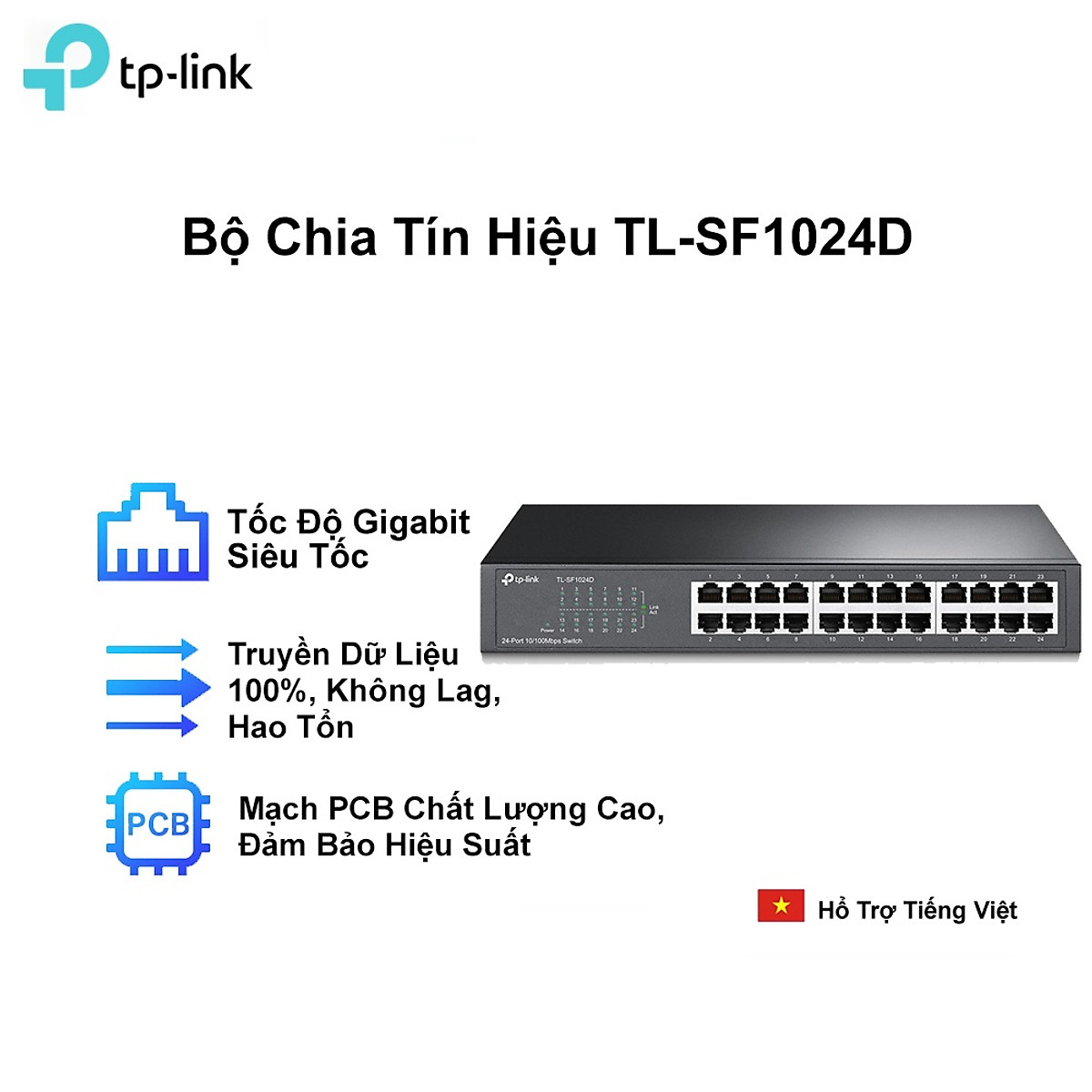 Bộ Chia Mạng 24 cổng TP-LINK TL-SF1024D - Hàng chính hãng