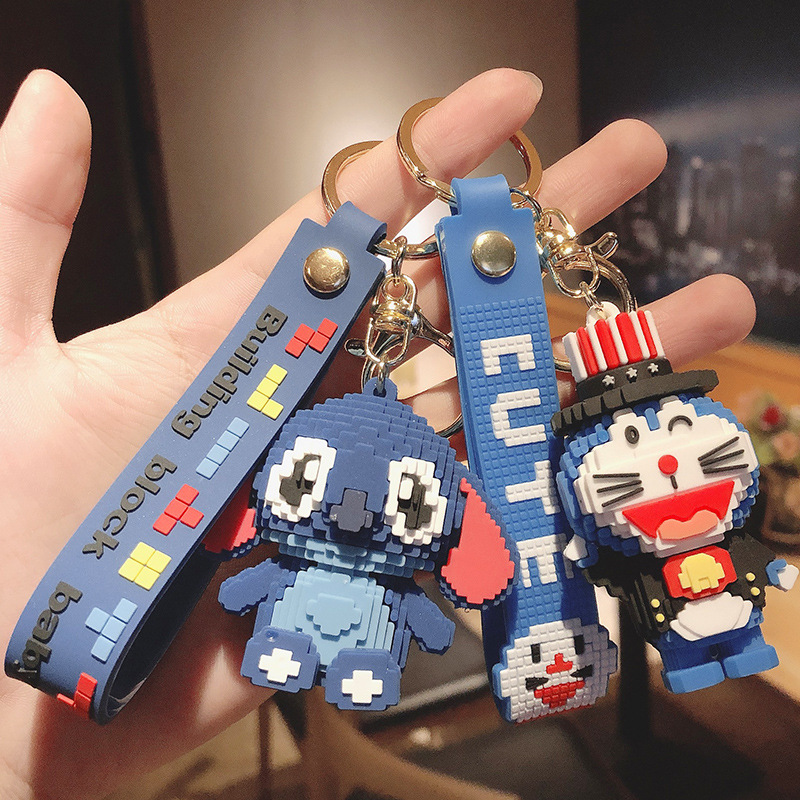 Móc khóa Stitch Lego cute siêu đẹp, móc chìa khóa , balo hot hit 2024