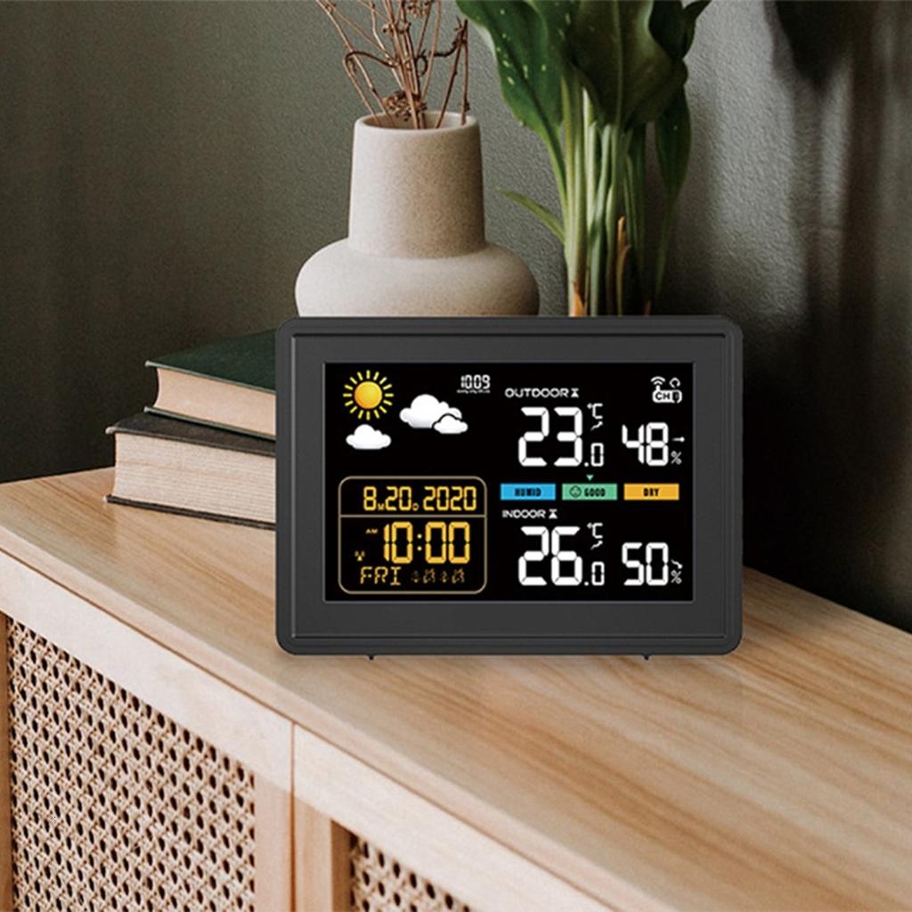 Thời tiết trạm kỹ thuật số nhiệt độ độ ẩm đo Meter cho văn phòng nhà