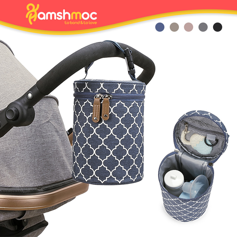 HamshMoc Insulated Baby Stroller Bottle Bag Portable Waterproof Baby Bottle Sleeve with Buckle for Baby Maternity Working Mother Indoor Outdoor ราคา 495 บาท*ส่งฟรี