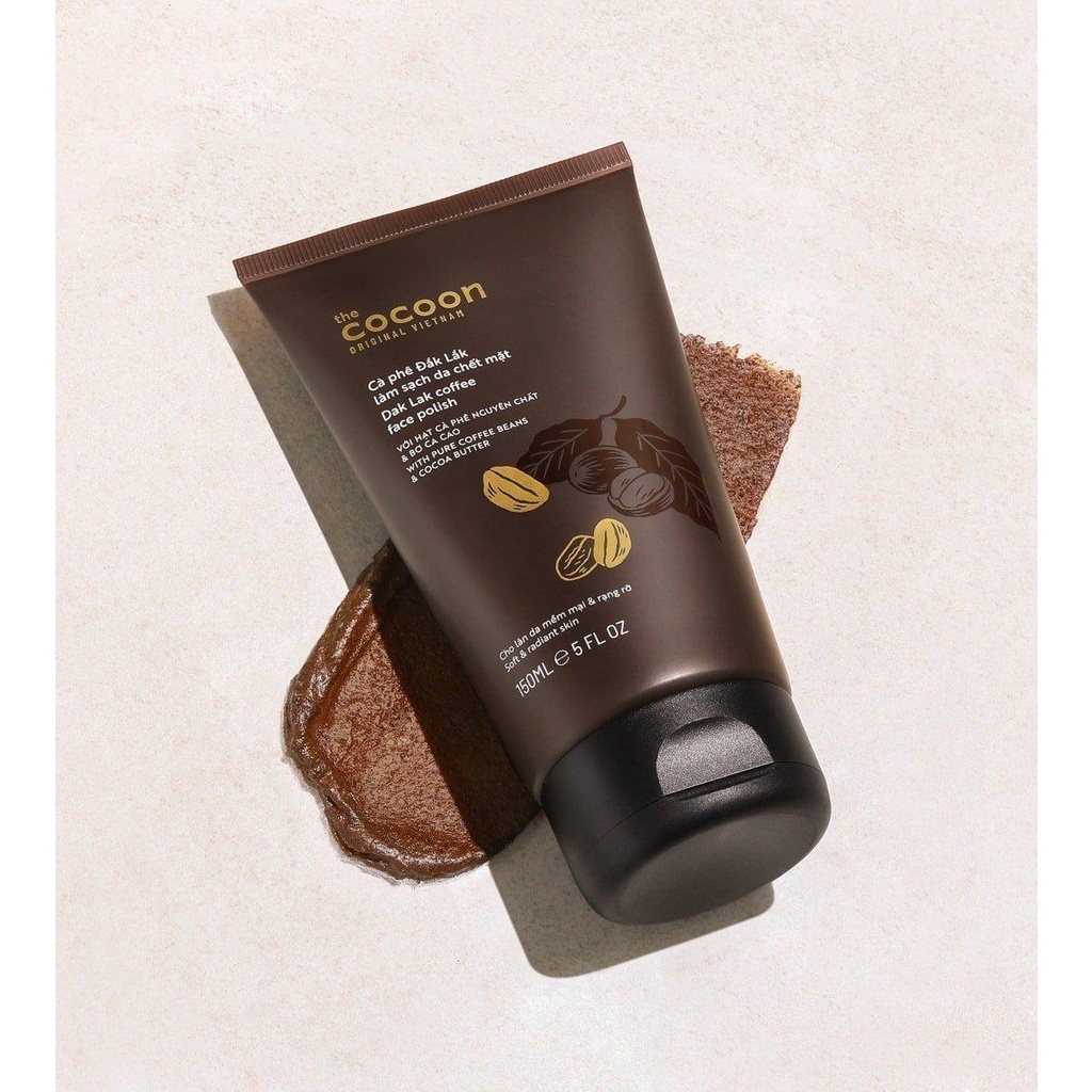 Tẩy tế bào chết da mặt cocoon cà phê đắk lắk 150ml dak lak coffee face polish