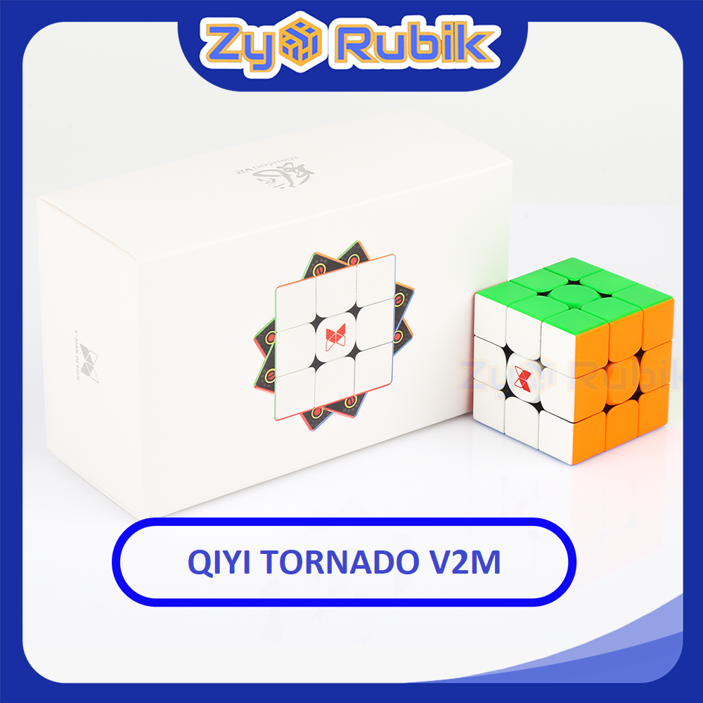 Rubik 3x3 Qiyi X-Man Tornado V2 M Rubic 3 Tầng Nam Châm Thế Hệ Thứ 2