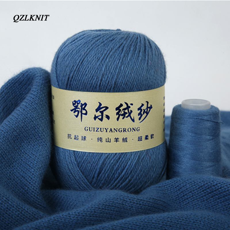 [Fapo] qzlknit 50g + 20g/bóng 100% Cashmere bện tay vừa thô Cashmere sợi Khăn Quàng Cổ Dệt Kim mùa đông quần áo Cashmere sợi ấm