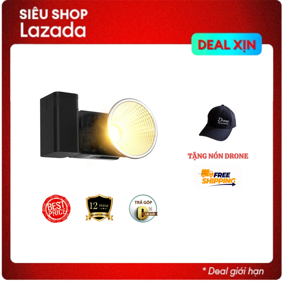 ZHIYUN MOLUS X60 / X60 COMBO / X60 PRO - Đèn Led COB Bi-Color Công Suất 60W - Hàng Chính Hãng / Bảo Hành 12 Tháng