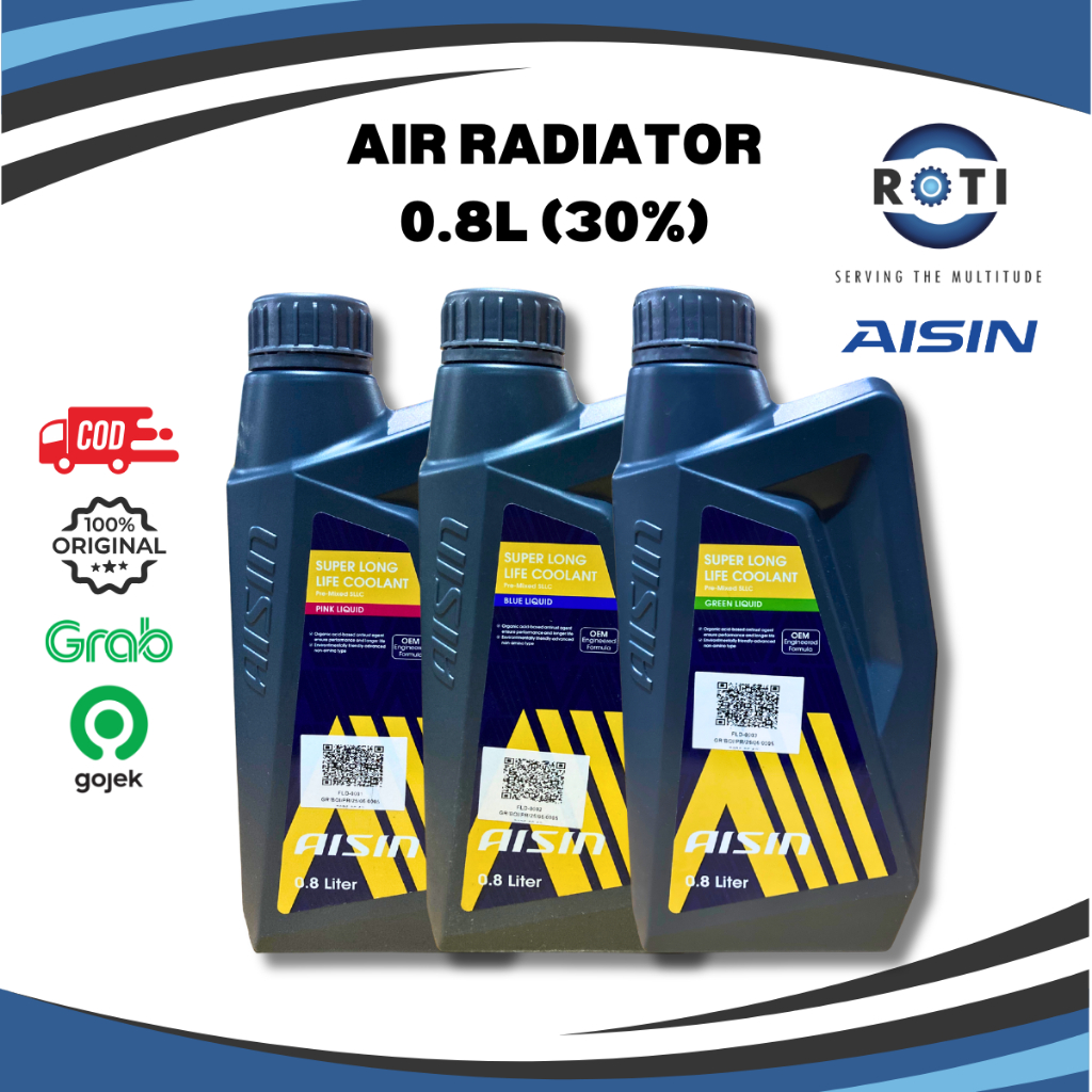NEW AIR RADIATOR AISIN PRE MIXED SLLC (30%) 0.8 L - CHEMICAL AISIN LONG LIFE COOLANT Harga 100,000 Ringgit*Penghantaran Percuma