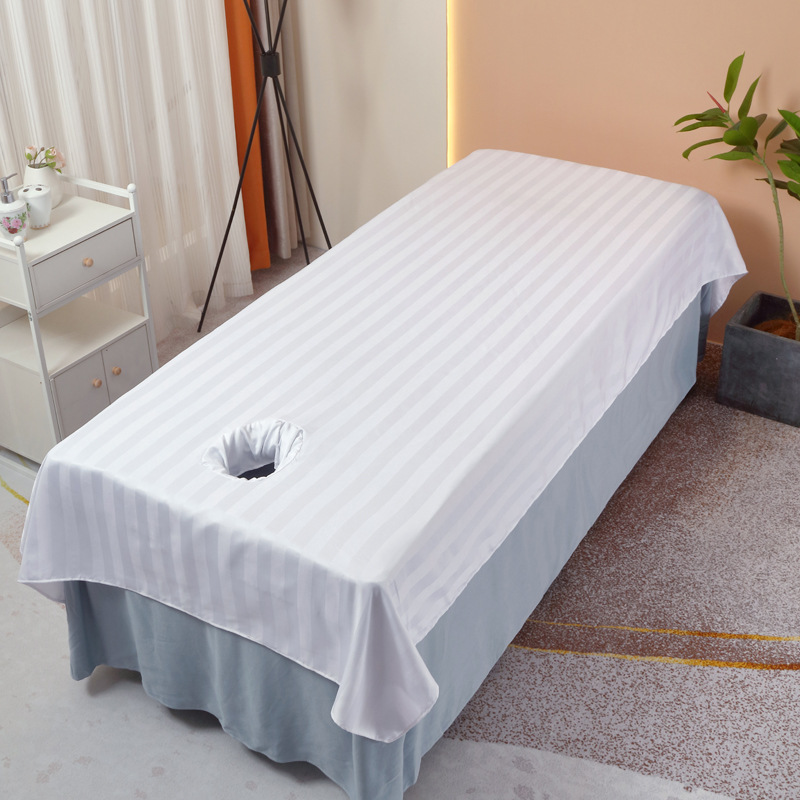 Tấm làm đẹp, Thẩm mỹ viện độc quyền màu trắng toàn bộ đục lỗ, massage trị liệu spa, moxib Fir, khăn 