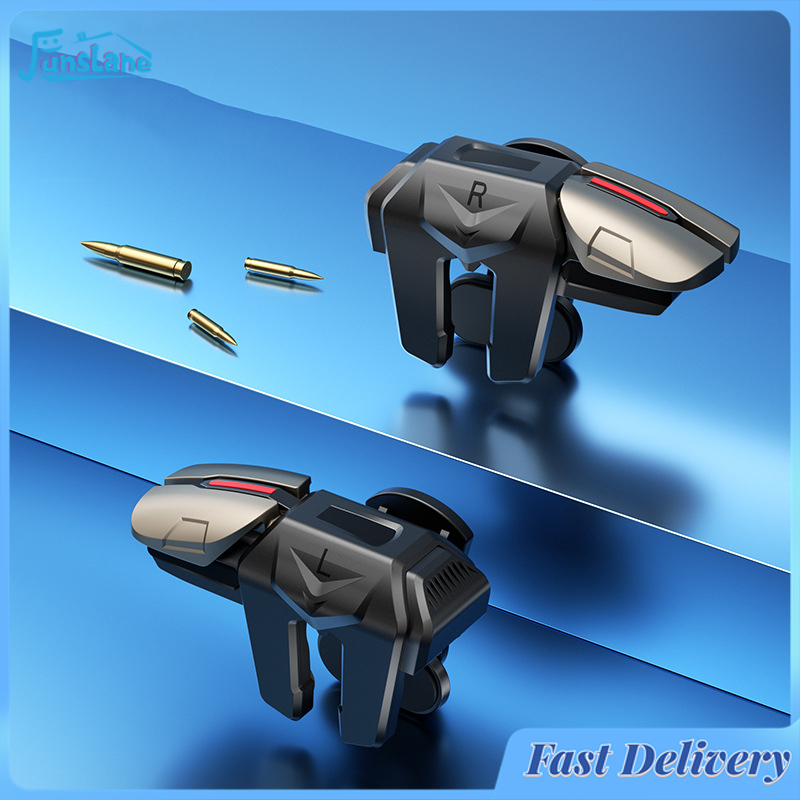 FunsLane 6 Finger Gaming Trigger Physical Buttons For Latency-free Control, Compatible For Android Iphone Smart Phone