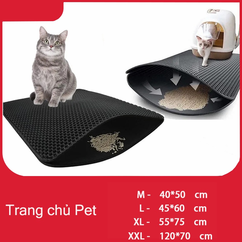 🔥 🔥 【30-120Cm】Cat Litter Mat Cat Litter Mat Cat Litter Mat Cat Litter Mat Cat Litter Mat Cat Litter Mat Large Size Cat Litter Mat，Anti-Splash Mat，High Quality Material, Anti-Slip Cat Litter Mat - 3