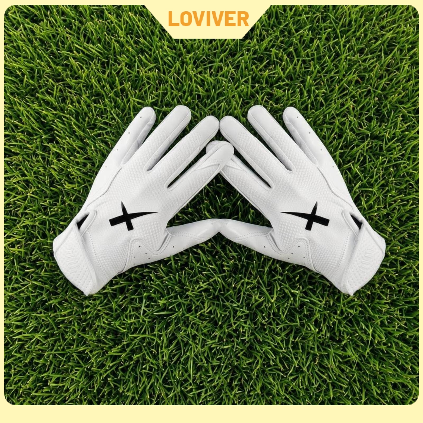 LOVIVER Long-Lasting Silicone Football Gloves Wear-Resistant Adult and Kids Football Gloves Moisture-Wicking 4-Directional Stretch Stretch for Adults, Practice ราคา 10,306 บาท*ส่งฟรี