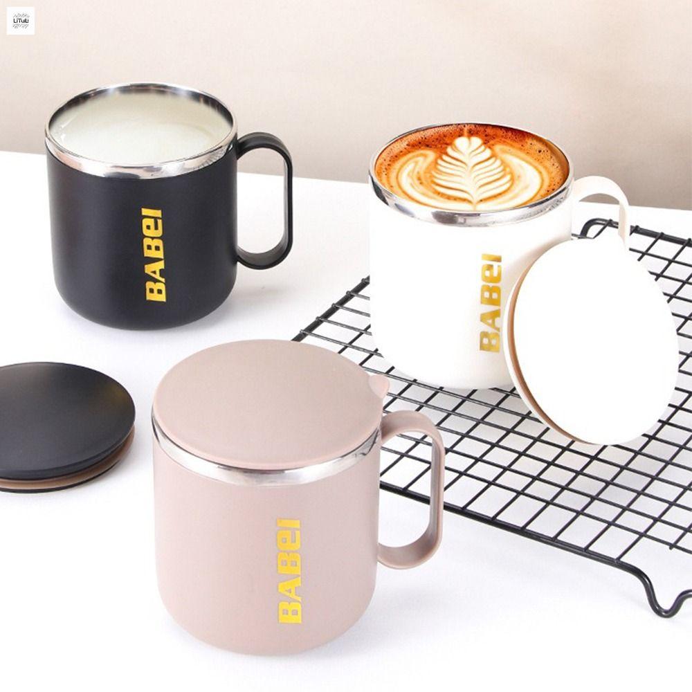 LITUILI Lớp kép Cốc giữ nhiệt Thép không gỉ 304 Chịu nhiệt Bình giữ nhiệt chân không Thời trang Chống rò rỉ Cốc trà sữa Thùng đựng nước trà matcha