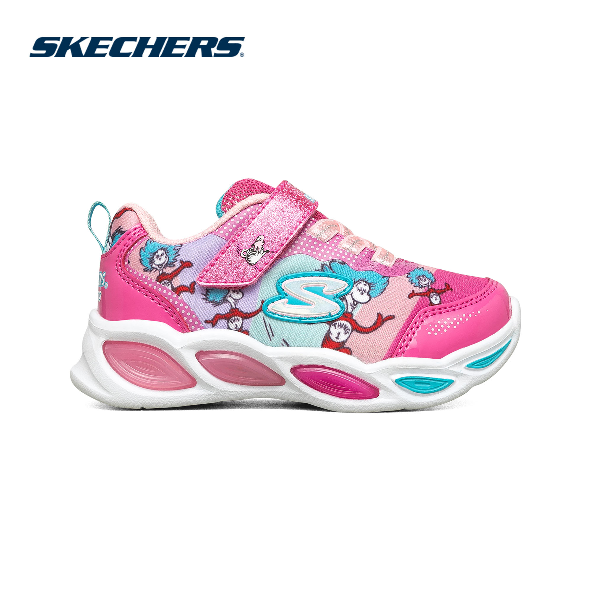 Skechers สเก็ตเชอร์ส รองเท้า เด็กผู้หญิง Dr. Seuss S-Lights Shimmer Beams Shoes - 314988N-PKMT