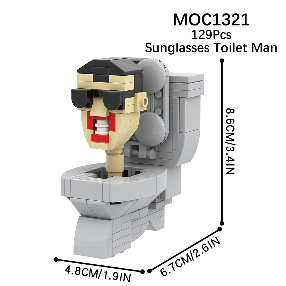 Compatible Lego Skibidi Toilet Toilet Man Vs Monitor Man Titan Audio Man Tv Man Toy WYUE