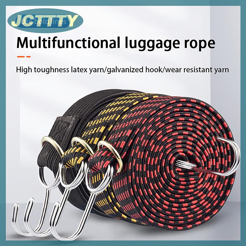 JCTTTY Dây đeo xe điện, ràng buộc gân bò, dây thun, kéo hàng, dây cao su, dây hành lý, phụ kiện đi xe đạp