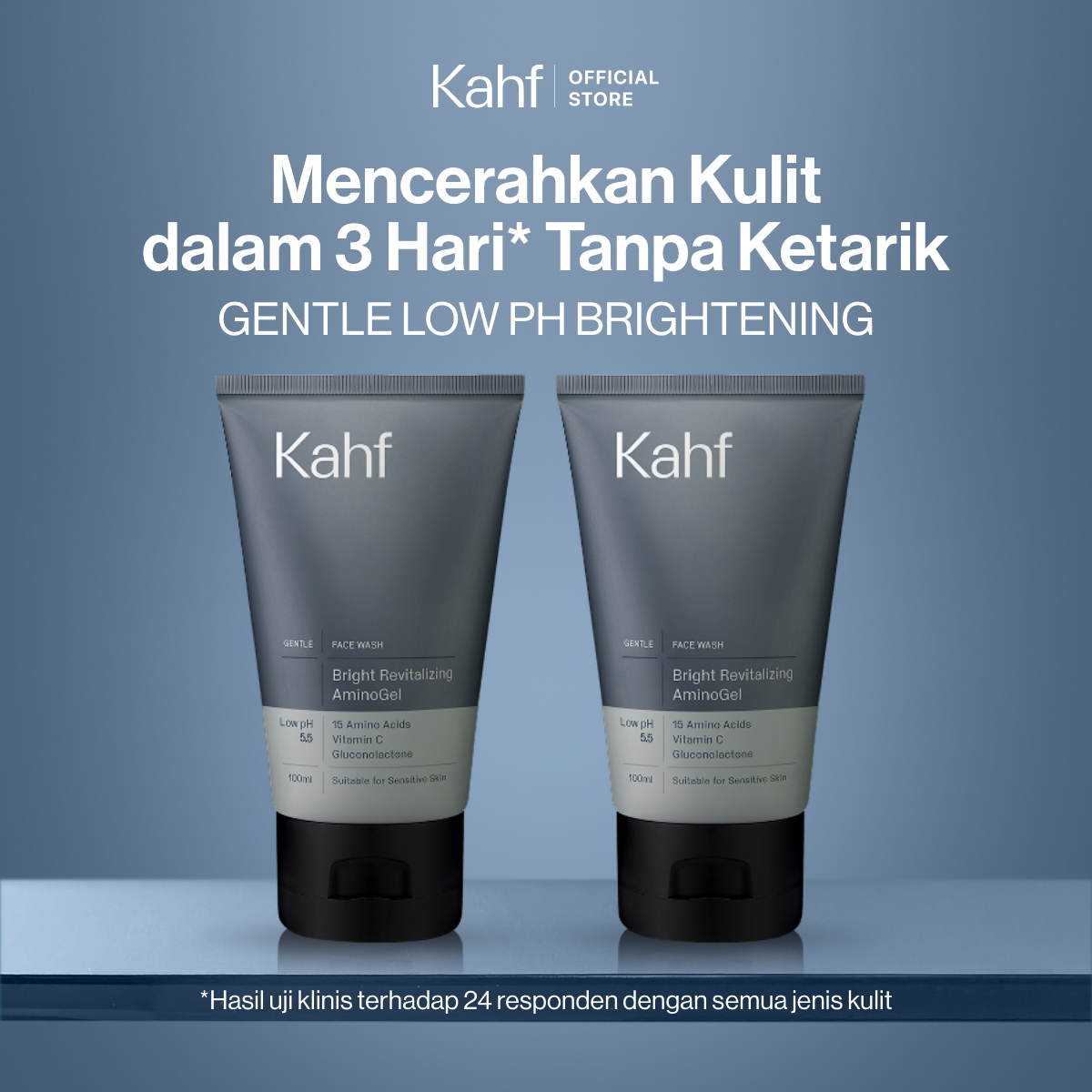 Kahf Face Wash 100 ml Skin Energizing & Brightening/Oil & Acne Care/Acne & Bright Amino Gel/Acne ...