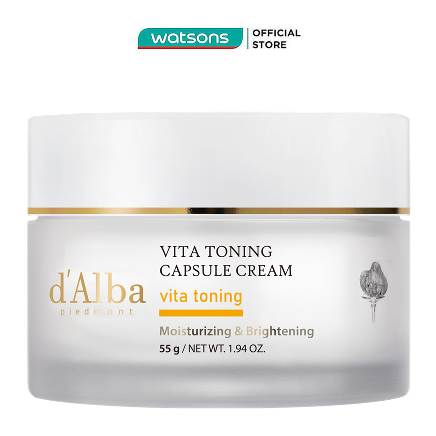 Kem Dưỡng Trắng Da d'Alba Vita Toning Capsule Cream 55g