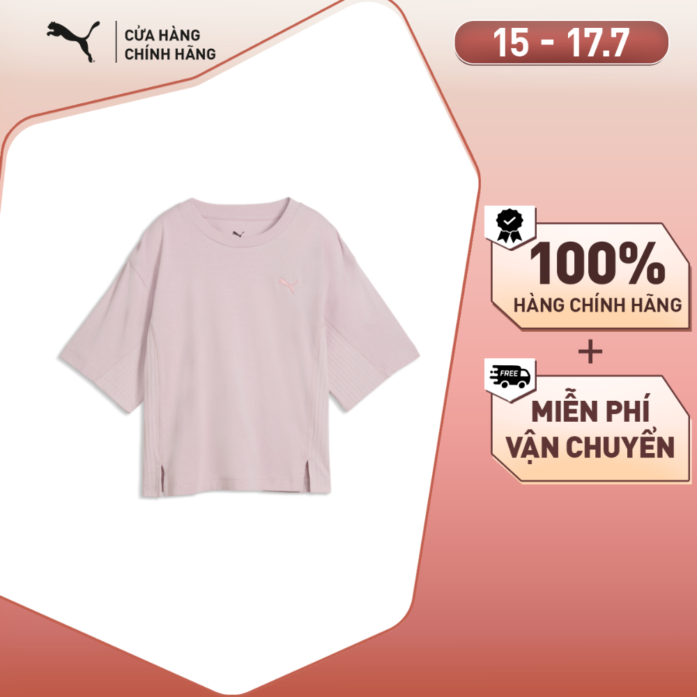 Áo Thun Thể Thao PUMA Nữ HER Tee Misty Pink Màu Hồng