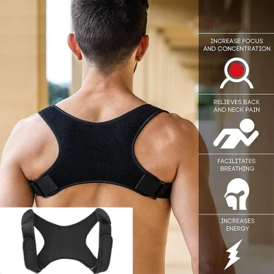 [READY STOCK] Support Back Posture Corrector Fracture Shoulder Correction Brace Belt Strap