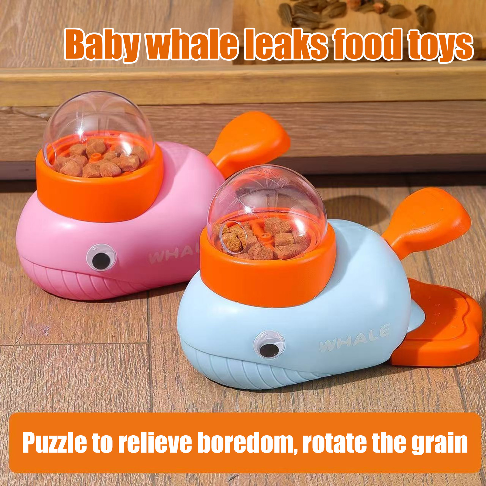 Pet country Slow Eating Dog Bowl Bloating Prevention Dog Bowl Interactive Whale Design Food Puzzle Slow Feeder for Dogs and Cats Mental Stimulation Iq Training Toy for Small to Medium Pets