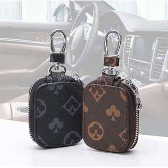 DXNZVA Giản dị Nữ Da PU Túi đựng chìa khóa Khóa móc chìa khóa Ví đựng tiền in hình Ví móc khóa Hộp đựng chìa khóa ô tô Ví đựng chìa khóa Ví mini