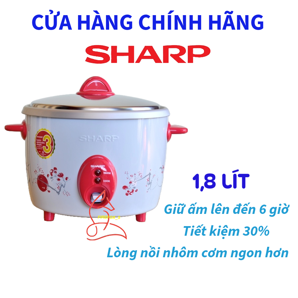 Nồi Cơm Điện SHARP 1.8L KSH-D18 Thái Lan