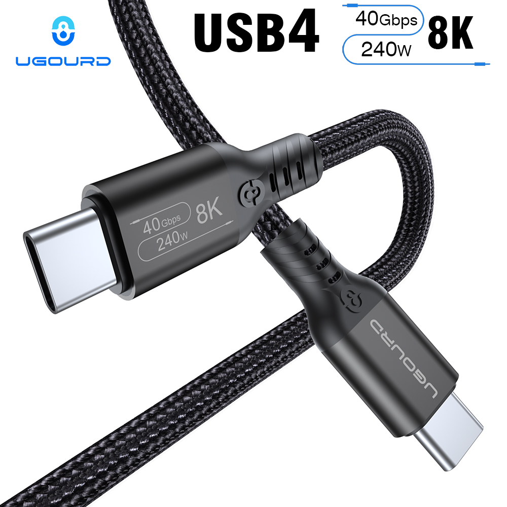 【Hot item】 UGOURD USB 4 thunderbolt 4 type c Cable 40Gbps 240W Fast Charging For Laptops eGPU Phone 