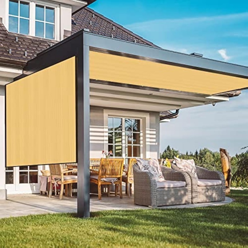 Màu be mặt trời lưới che nắng xe hơi vườn mọng nước thực vật Shading Net hồ bơi ngoài trời bìa chống UV HDPE Lưới che nắng lưới che nắng xe hơi