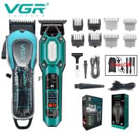 VGR V-692 V-900 Mens Professional Hair Clipper 7500 RPM High-Speed ​​Hair Clipper DLC-coated Blades Cordless Hair Clipper with LED Display Hair Trimmer