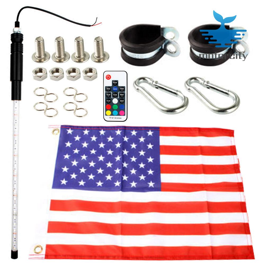 DC 12-24V Car Decoration Antenna Lamp with Flag Off
