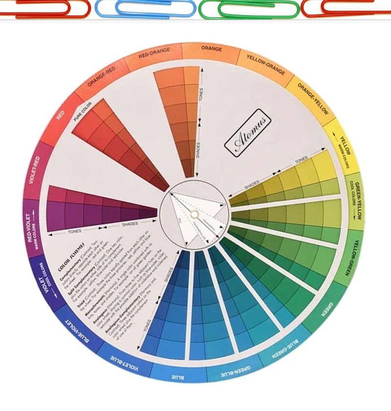 【Popular】 color wheel chart mixing Colour board paint blending circle makeup artist theory learning complementaryrainbow
