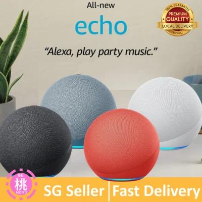 All-new Echo 4 (4th Gen) | With premium sound, smart home hub, and Alexa | Charcoal