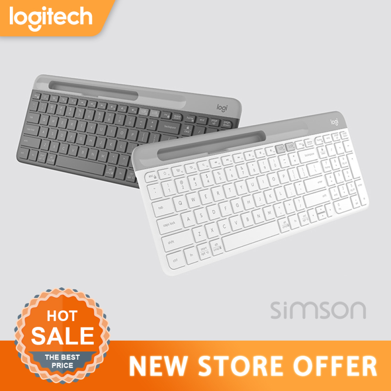 Logitech K580 Wireless Ultra-thin Keyboard Dual Mode 2.4G/Bluetooth Unifying Office Keyboard for Desktop PC Laptop Tablet Keypad Singapore