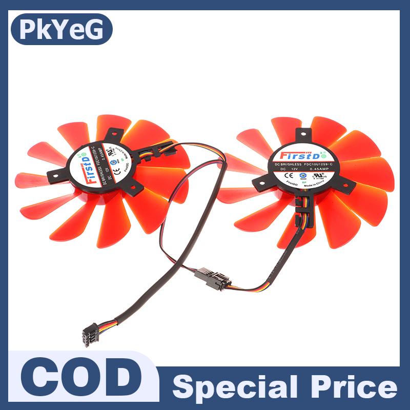 PkYeG New 87Mm Đường Kính RX-570-RS RX-580-RS FDC10U12S9-C Cho Rx570 Rx580 Video Card Đồ Họa Làm Mát Như Thay Thế Fan Giá 134,890 Đồng*Miễn phí vận chuyển