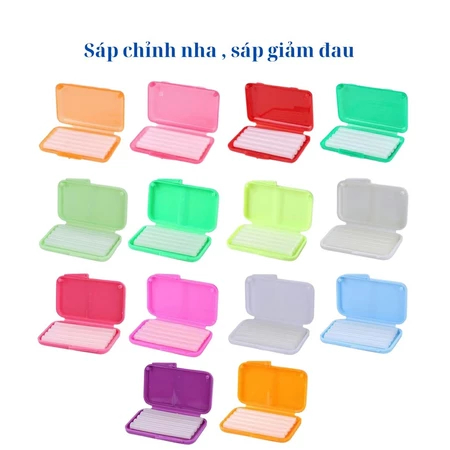 COMBO  10 Sáp nha khoa niềng răng (chọn mùi), sáp chỉnh nha 5 thanh, sáp bôi niềng răng giảm đau loại tốt