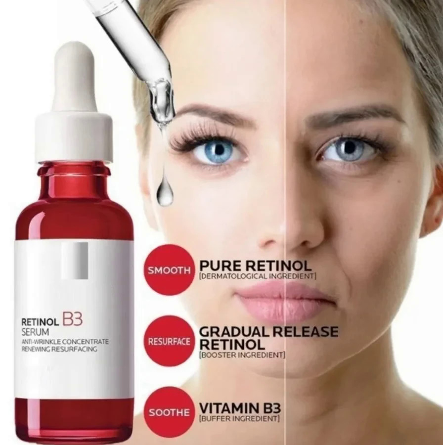 Original Skin Care /Effaclar Serum/Retinol B3/Hyalu B5/Vitamin C10/Niacinamide 10/C B5 Facial Serum Anti-aging Skin Care