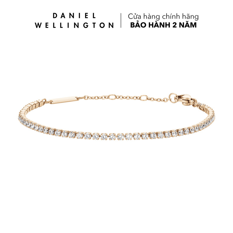Vòng tay classic tennis bracelet rg daniel wellington màu vàng hồng - dw00400387