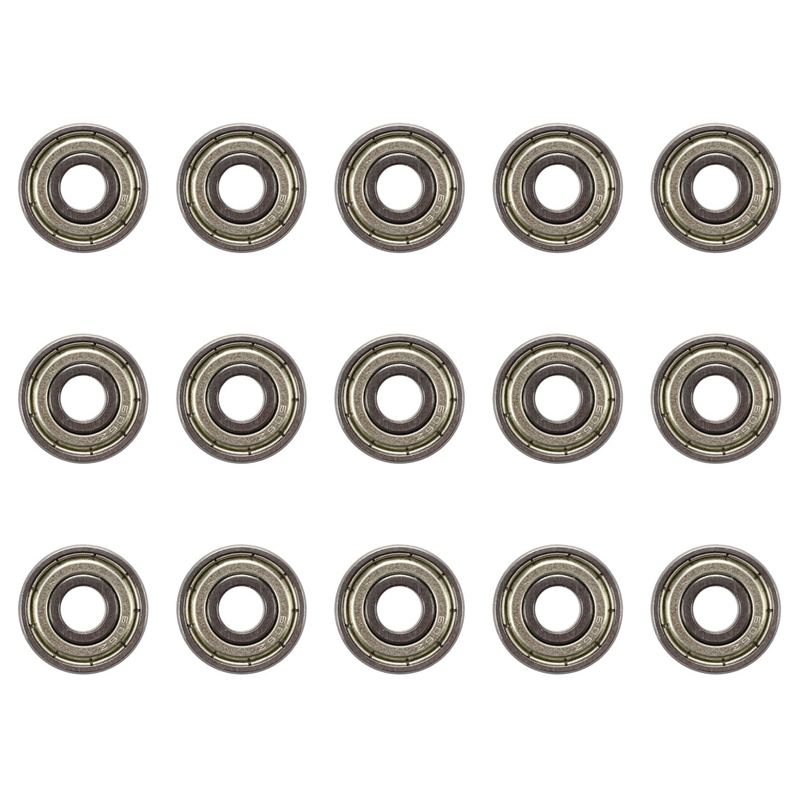 606Z 6 X 17 X 6mm Metal Miniature Deep Groove Ball Bearings 15 Pcs