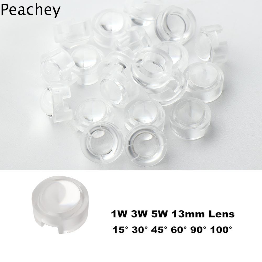 PEACHEY Đèn tự làm Đèn LED cho IR CCTV Ống kính acrylic lồi Ống kính chuẩn trực Ống kính phản xạ Ống kính 13mm Ống kính mini Ống kính acrylic Ống kính LED