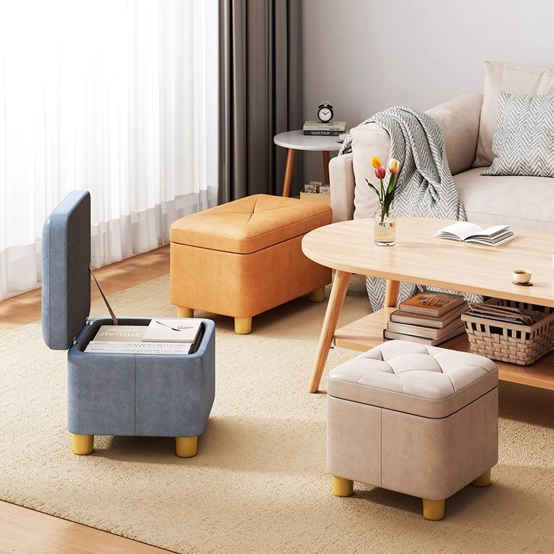 Ghế sofa thấp Ghế sofa phòng khách gia đình thay thế già già đồ trẻ em ghế thay giày đơn giản nhà có thể gọn gàng